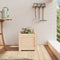 vidaXL - Plantenbak - 31x31x31 - cm - massief - grenenhout