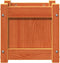 vidaXL - Plantenbak - 31x31x31 - cm - massief - grenenhout - wasbruin