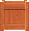 vidaXL - Plantenbak - 31x31x31 - cm - massief - grenenhout - wasbruin