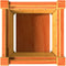 vidaXL - Plantenbak - 31x31x31 - cm - massief - grenenhout - wasbruin