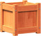 vidaXL - Plantenbak - 31x31x31 - cm - massief - grenenhout - wasbruin