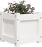 vidaXL - Plantenbak - 31x31x31 - cm - massief - grenenhout - wit