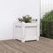 vidaXL - Plantenbak - 31x31x31 - cm - massief - grenenhout - wit