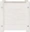 vidaXL - Plantenbak - 31x31x31 - cm - massief - grenenhout - wit