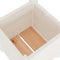 vidaXL - Plantenbak - 31x31x31 - cm - massief - grenenhout - wit