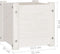 vidaXL - Plantenbak - 31x31x31 - cm - massief - grenenhout - wit
