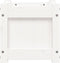 vidaXL - Plantenbak - 31x31x31 - cm - massief - grenenhout - wit