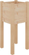 vidaXL - Plantenbak - 31x31x70 - cm - massief - grenenhout