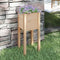vidaXL - Plantenbak - 31x31x70 - cm - massief - grenenhout