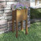 vidaXL - Plantenbak - 31x31x70 - cm - massief - grenenhout - honingbruin