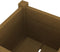 vidaXL - Plantenbak - 31x31x70 - cm - massief - grenenhout - honingbruin