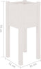vidaXL - Plantenbak - 31x31x70 - cm - massief - grenenhout - wit