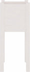 vidaXL - Plantenbak - 31x31x70 - cm - massief - grenenhout - wit