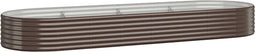 vidaXL - Plantenbak - 322x100x36 - cm - gepoedercoat - staal - bruin