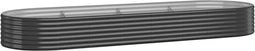 vidaXL - Plantenbak - 322x100x36 - cm - gepoedercoat - staal - antracietkleurig