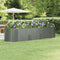 vidaXL - Plantenbak - 322x100x68 - cm - gepoedercoat - staal - grijs
