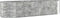 vidaXL - Plantenbak - 322x100x68 - cm - gepoedercoat - staal - zilverkleurig