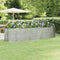 vidaXL - Plantenbak - 322x100x68 - cm - gepoedercoat - staal - zilverkleurig