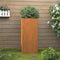 vidaXL - Plantenbak - 32x29x75 - cm - cortenstaal