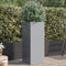 vidaXL - Plantenbak - 32x29x75 - cm - gegalvaniseerd - staal - zilverkleurig