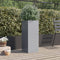 vidaXL - Plantenbak - 32x29x75 - cm - gegalvaniseerd - staal - zilverkleurig
