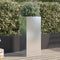 vidaXL - Plantenbak - 32x29x75 - cm - roestvrij - staal - zilverkleurig