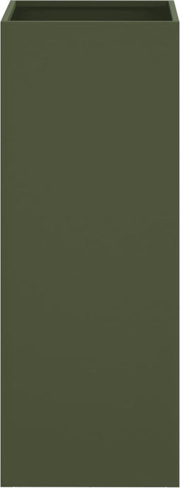 vidaXL - Plantenbak - 32x29x75 - cm - staal - olijfgroen