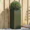 vidaXL - Plantenbak - 32x29x75 - cm - staal - olijfgroen