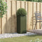 vidaXL - Plantenbak - 32x29x75 - cm - staal - olijfgroen