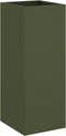 vidaXL - Plantenbak - 32x29x75 - cm - staal - olijfgroen