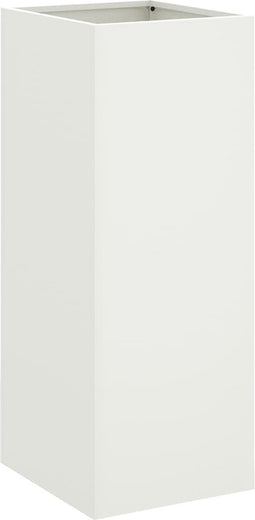 vidaXL - Plantenbak - 32x29x75 - cm - staal - wit