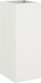 vidaXL - Plantenbak - 32x29x75 - cm - staal - wit