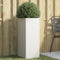 vidaXL - Plantenbak - 32x29x75 - cm - staal - wit