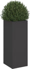 vidaXL - Plantenbak - 32x29x75 - cm - staal - zwart