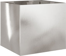 vidaXL - Plantenbak - 32x30x29 - cm - roestvrij - staal - zilverkleurig