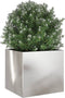vidaXL - Plantenbak - 32x30x29 - cm - roestvrij - staal - zilverkleurig