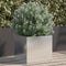 vidaXL - Plantenbak - 32x30x29 - cm - roestvrij - staal - zilverkleurig