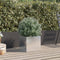 vidaXL - Plantenbak - 32x30x29 - cm - roestvrij - staal - zilverkleurig