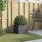 vidaXL - Plantenbak - 32x30x29 - cm - staal - antracietkleurig