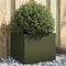 vidaXL - Plantenbak - 32x30x29 - cm - staal - olijfgroen
