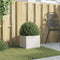 vidaXL - Plantenbak - 32x30x29 - cm - staal - wit