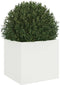 vidaXL - Plantenbak - 32x30x29 - cm - staal - wit