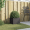 vidaXL - Plantenbak - 32x30x29 - cm - staal - zwart
