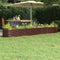 vidaXL - Plantenbak - 332x40x36 - cm - gepoedercoat - staal - bruin