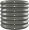 vidaXL - Plantenbak - 332x40x36 - cm - gepoedercoat - staal - grijs