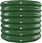 vidaXL - Plantenbak - 332x40x36 - cm - gepoedercoat - staal - groen