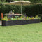 vidaXL - Plantenbak - 332x40x36 - cm - gepoedercoat - staal - antracietkleurig