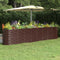 vidaXL - Plantenbak - 332x40x68 - cm - gepoedercoat - staal - bruin