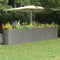 vidaXL - Plantenbak - 332x40x68 - cm - gepoedercoat - staal - grijs