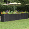 vidaXL - Plantenbak - 332x40x68 - cm - gepoedercoat - staal - antracietkleurig